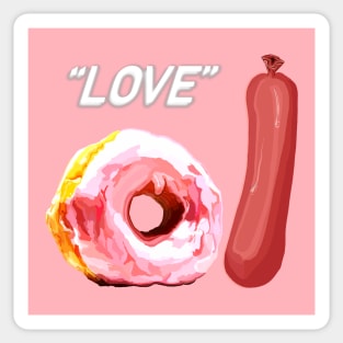 Rude Love - naughty valentines gift Sticker